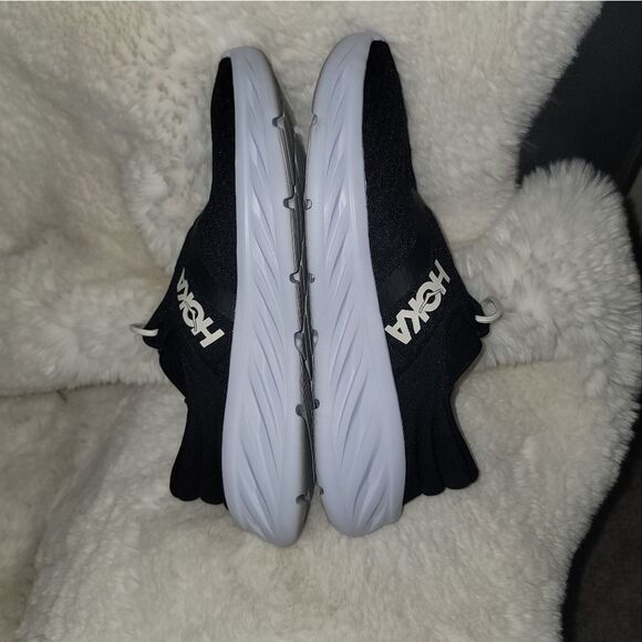 HOKA Ora Recovery Shoe 2 Black / White Slip On Women's Size 9 - Picture 7 of 11